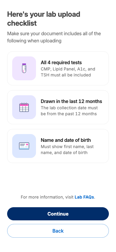 Education checklist